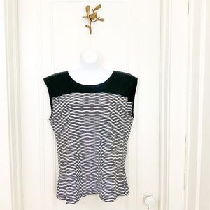Calvin Klein Black and white sleeveless top